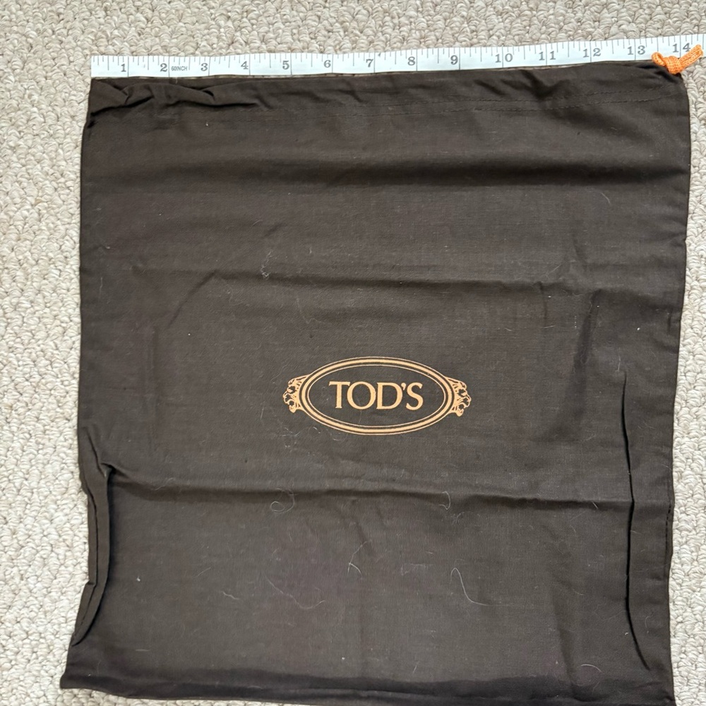 Tod's Brown Dust Bag with Logo 14x15